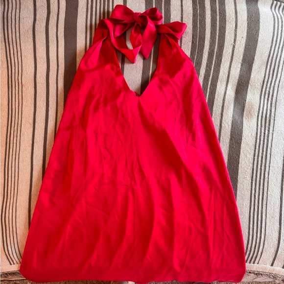 Vibrant Pink Halter Top Dress | Women’s Medium - Picture 1 of 3